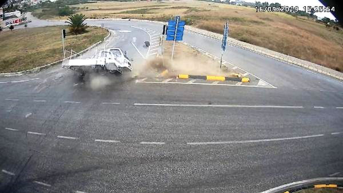 Samsun\'daki trafik kazaları kamerada