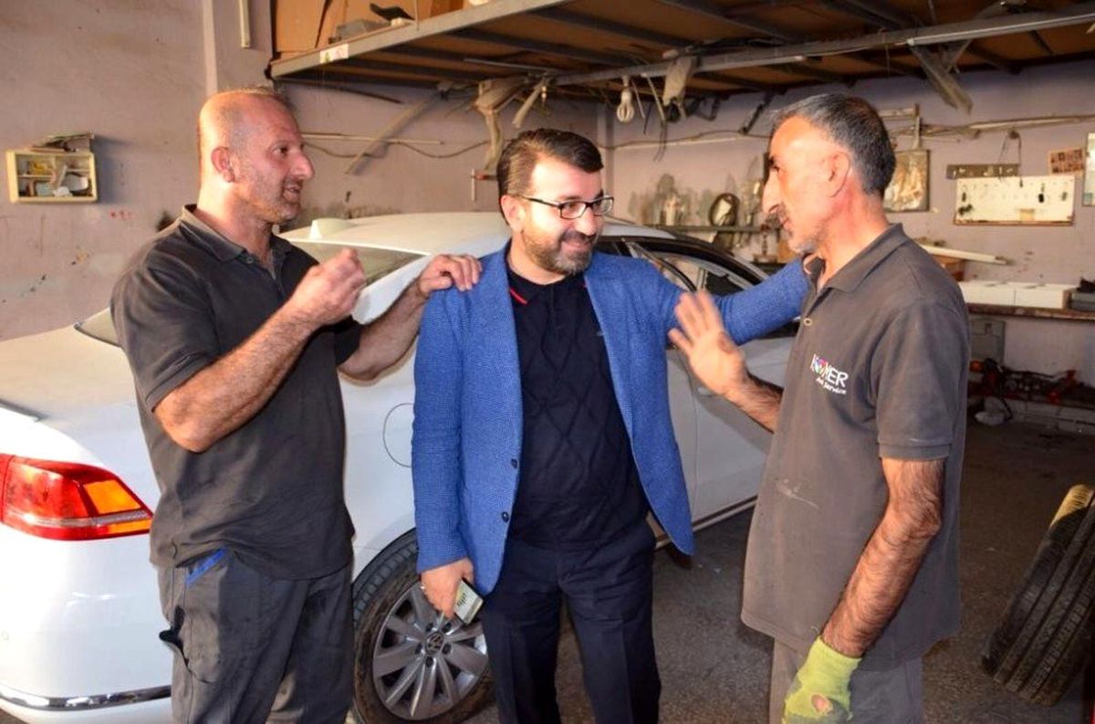 AK Parti Batman İl Başkanı Gür sanayi sitesi esnafını ziyaret etti