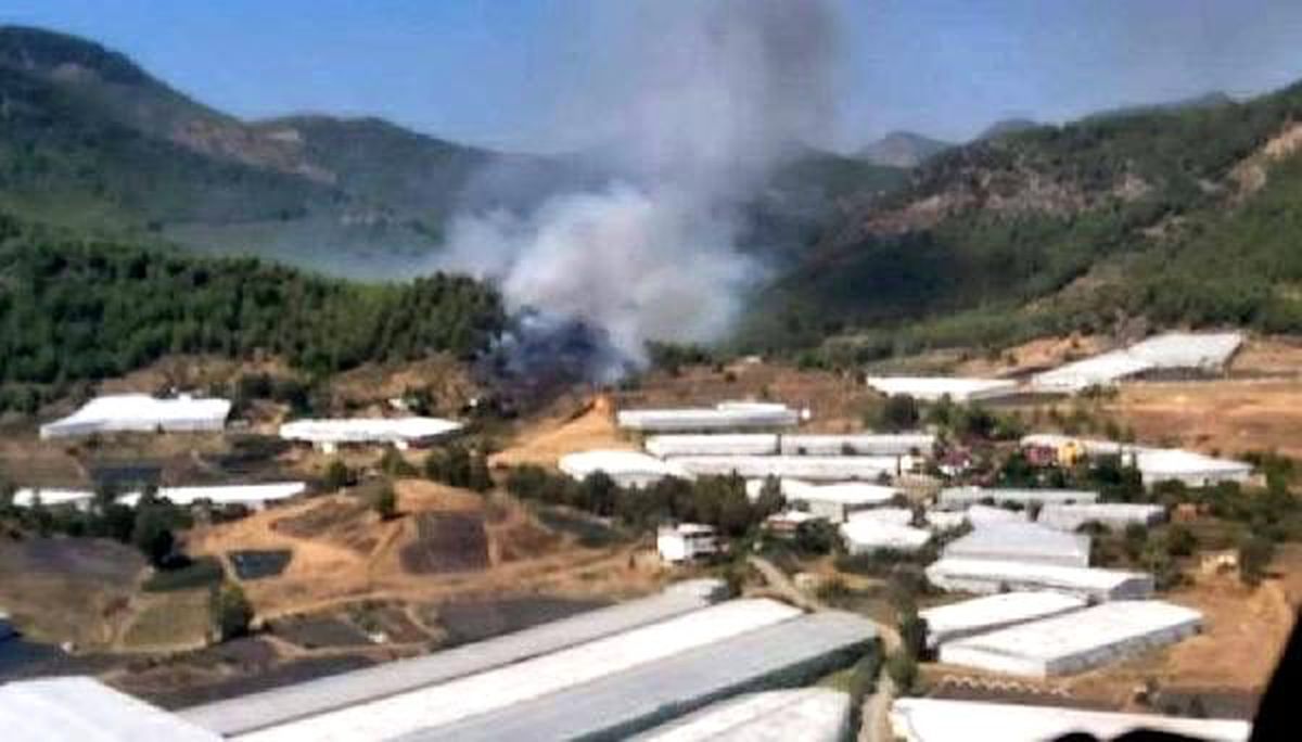 Anamur\'da orman yangını
