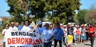 Dikili'de doğa için miting yapıldı