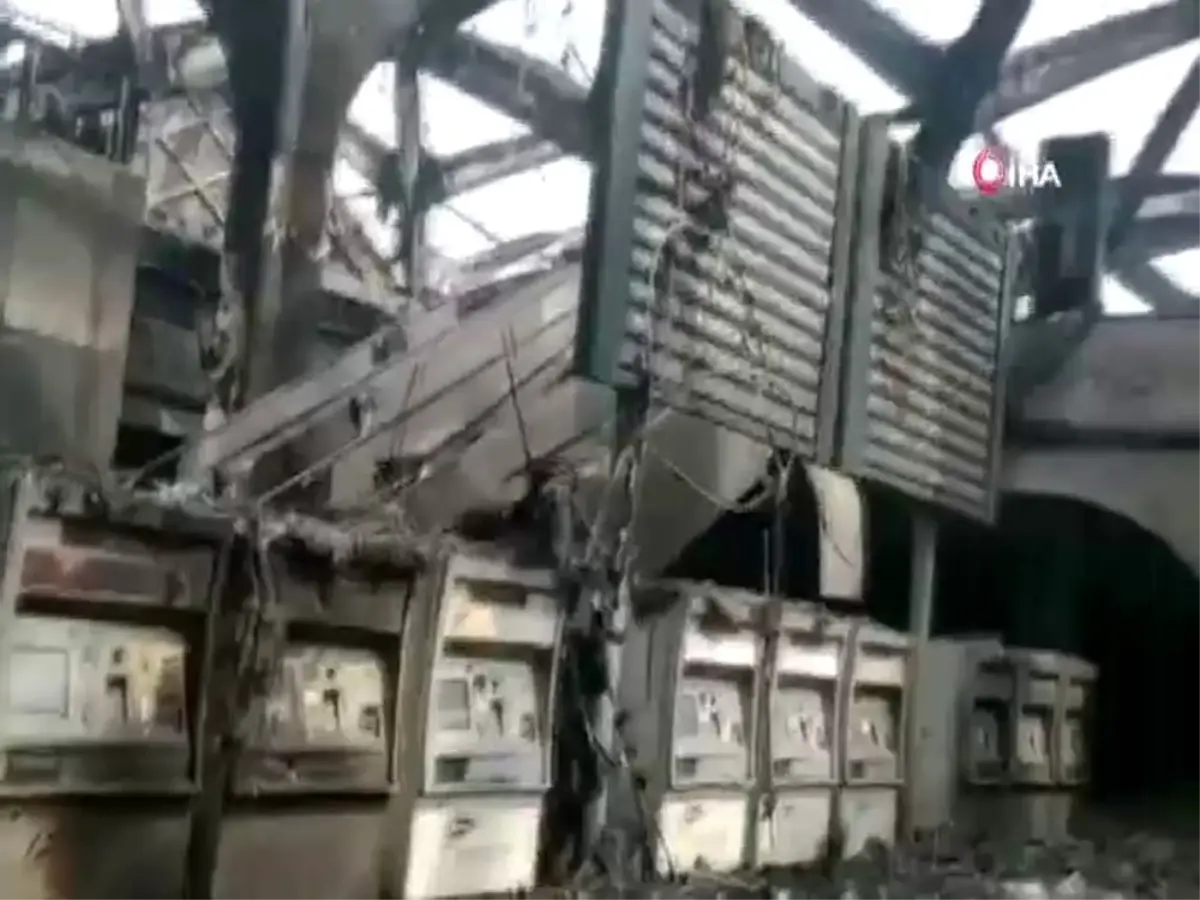 Cidde\'deki hızlı tren istasyonundaki hasar görüntülendi