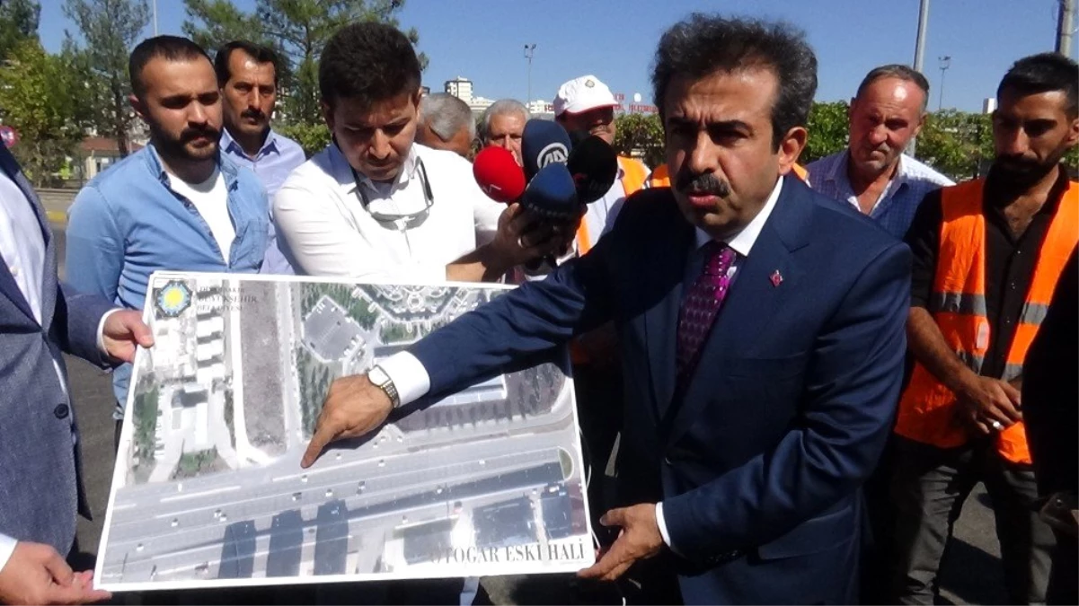 Diyarbakır Büyükşehir Belediyesi, otogar girişini yeniliyor