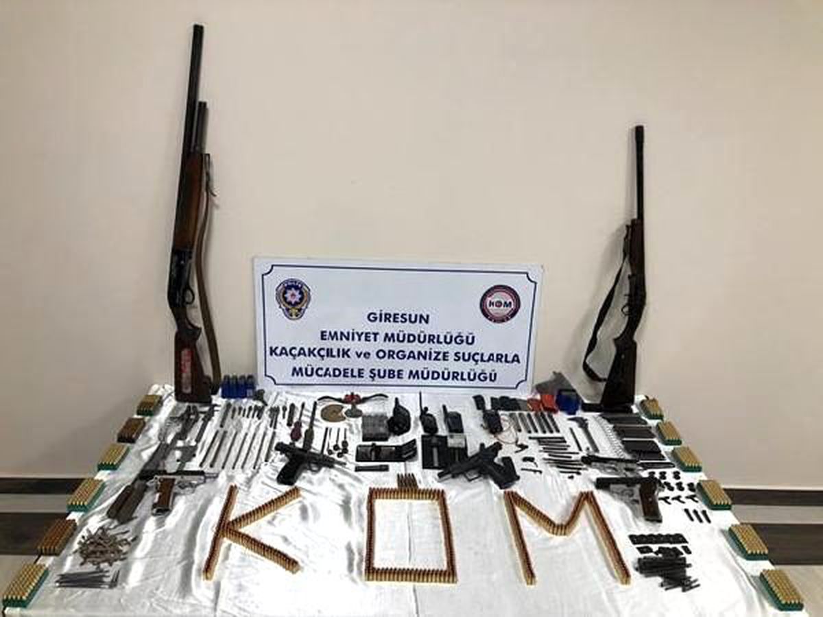 Giresun\'da silah kaçaklığı operasyonunda 3 tutuklama