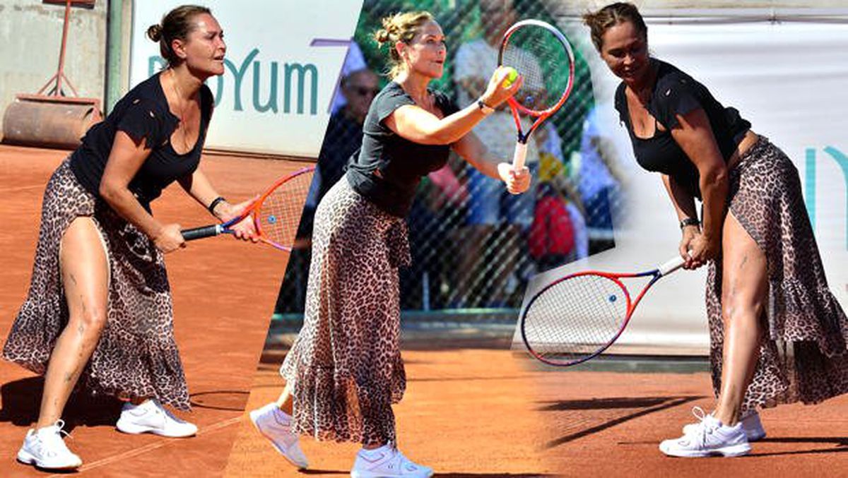 Hülya Avşar\'a tenis turnuvasında yoğun ilgi