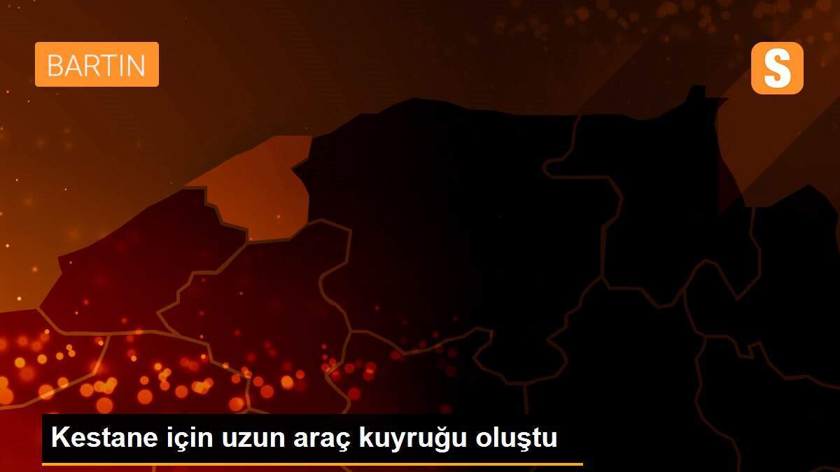 Kestane için uzun araç kuyruğu oluştu