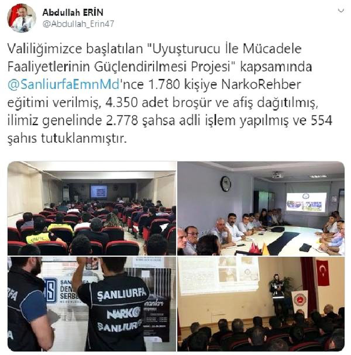Şanlıurfa\'da uyuşturucudan bir yılda 554 kişi tutuklandı