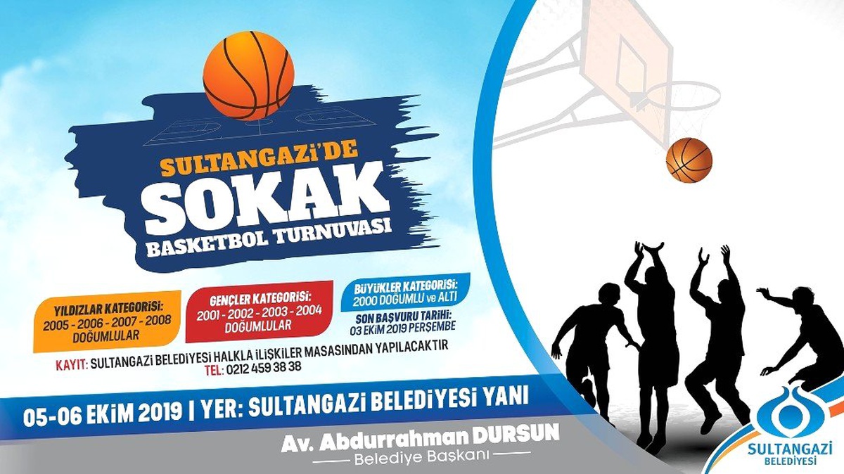 Sultangazi\'de 3x3 Sokak Basketbol Turnuvası başlıyor