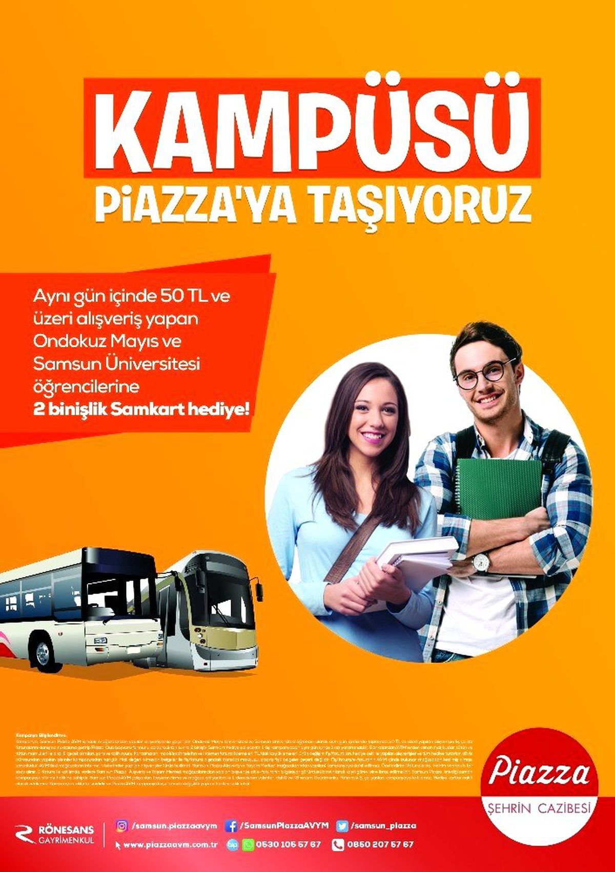 Üniversite öğrencilerine Samkart avantajı