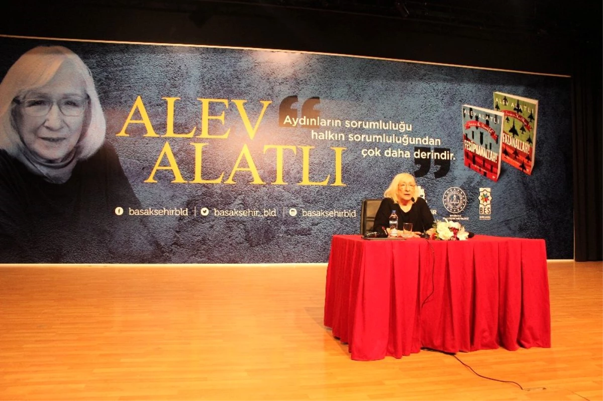 Ünlü yazar Alev Alatlı Başakşehir\'e konuk oldu