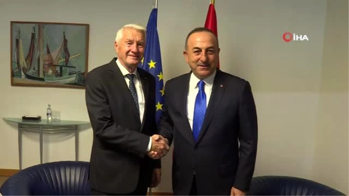 Bakan Çavuşoğlu, Avrupa Konseyi Eski Genel Sekreteri Jagland ile Görüştü