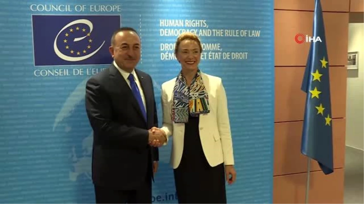 Bakan Çavuşoğlu, Avrupa Konseyi Genel Sekreteri Buric ile görüştü