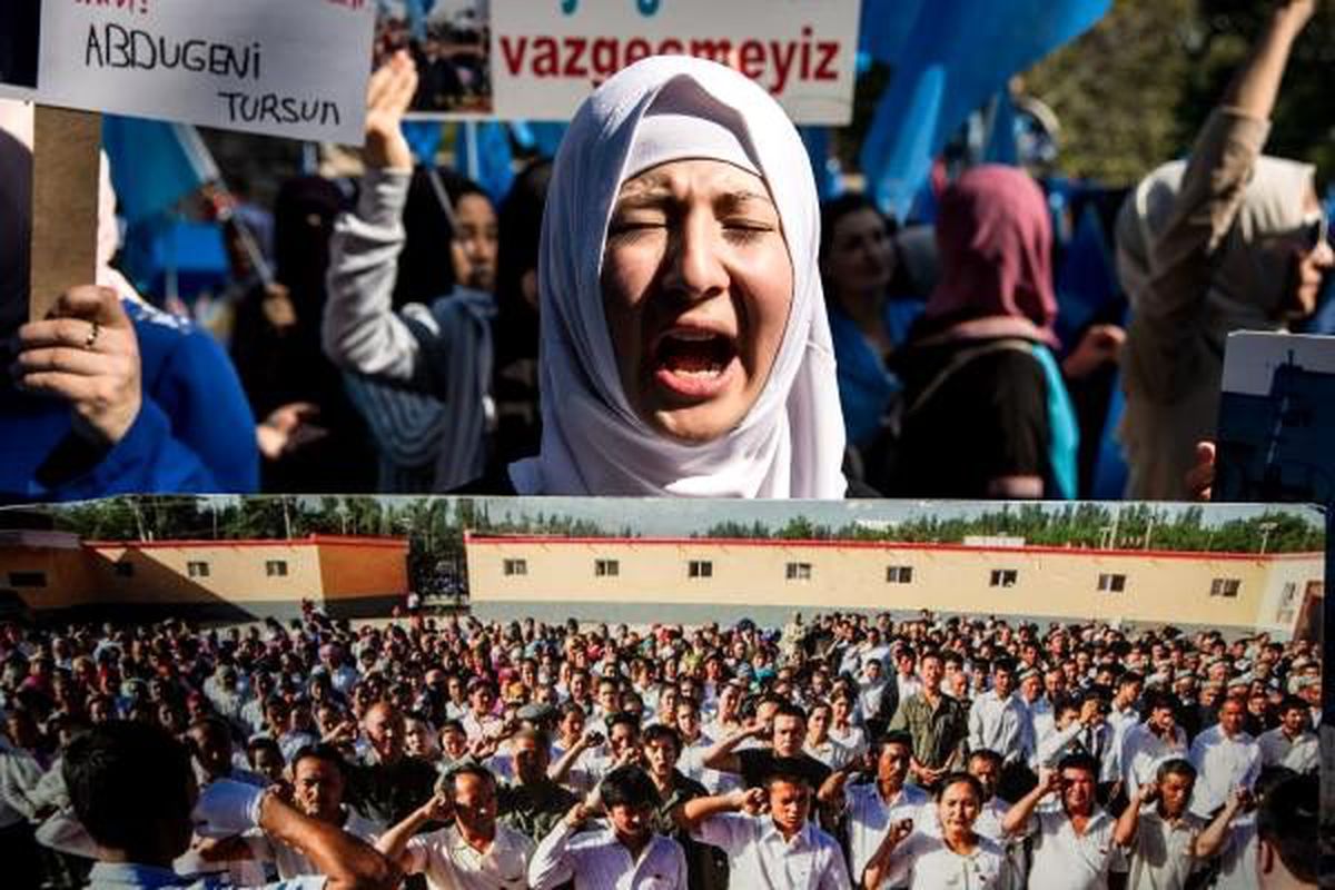 Çin başkonsolosluğu önünde eylem