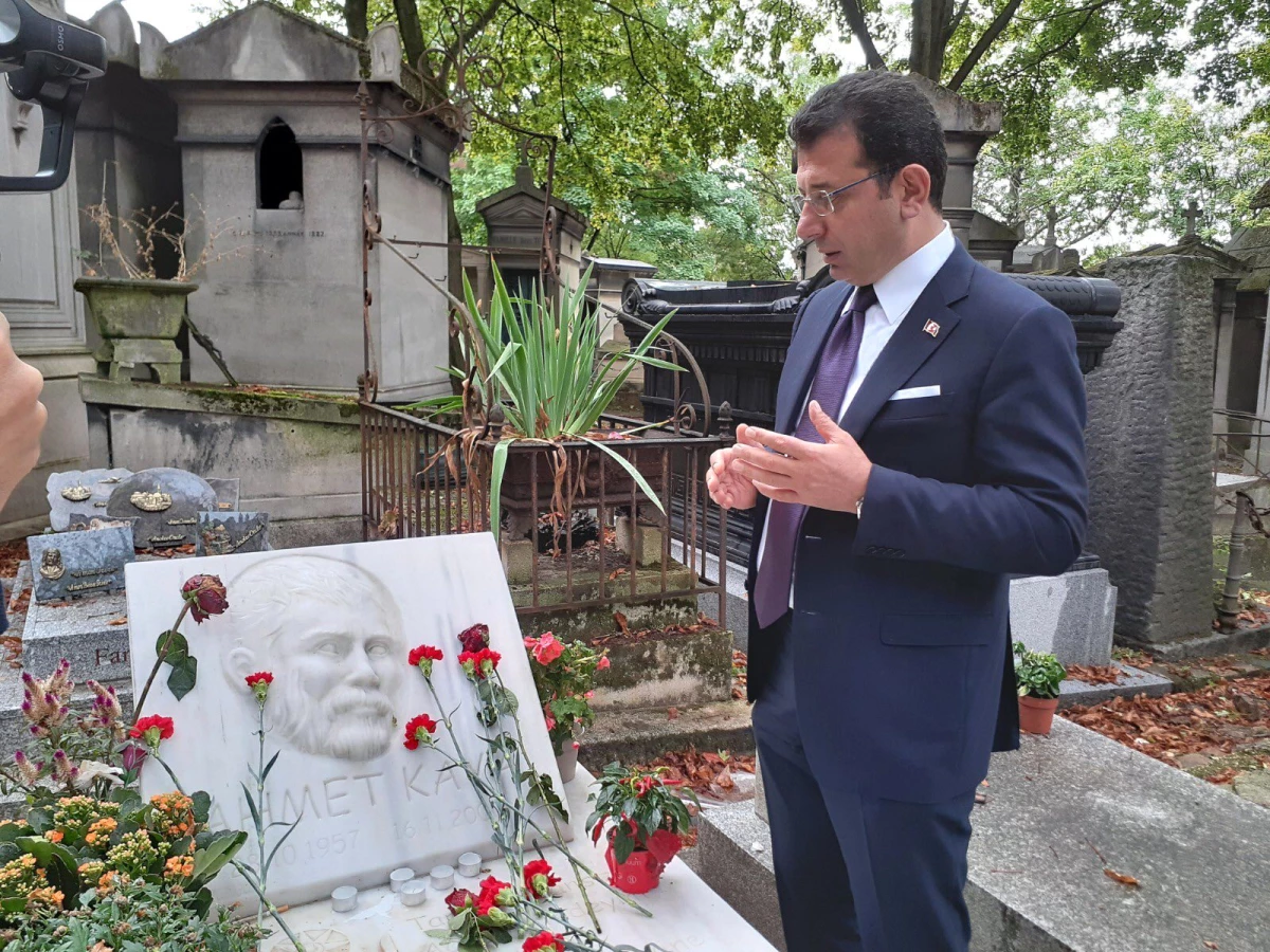 Ekrem İmamoğlu, Ahmet Kaya ve Yılmaz Güney\'in Paris\'teki mezarlarını ziyaret etti