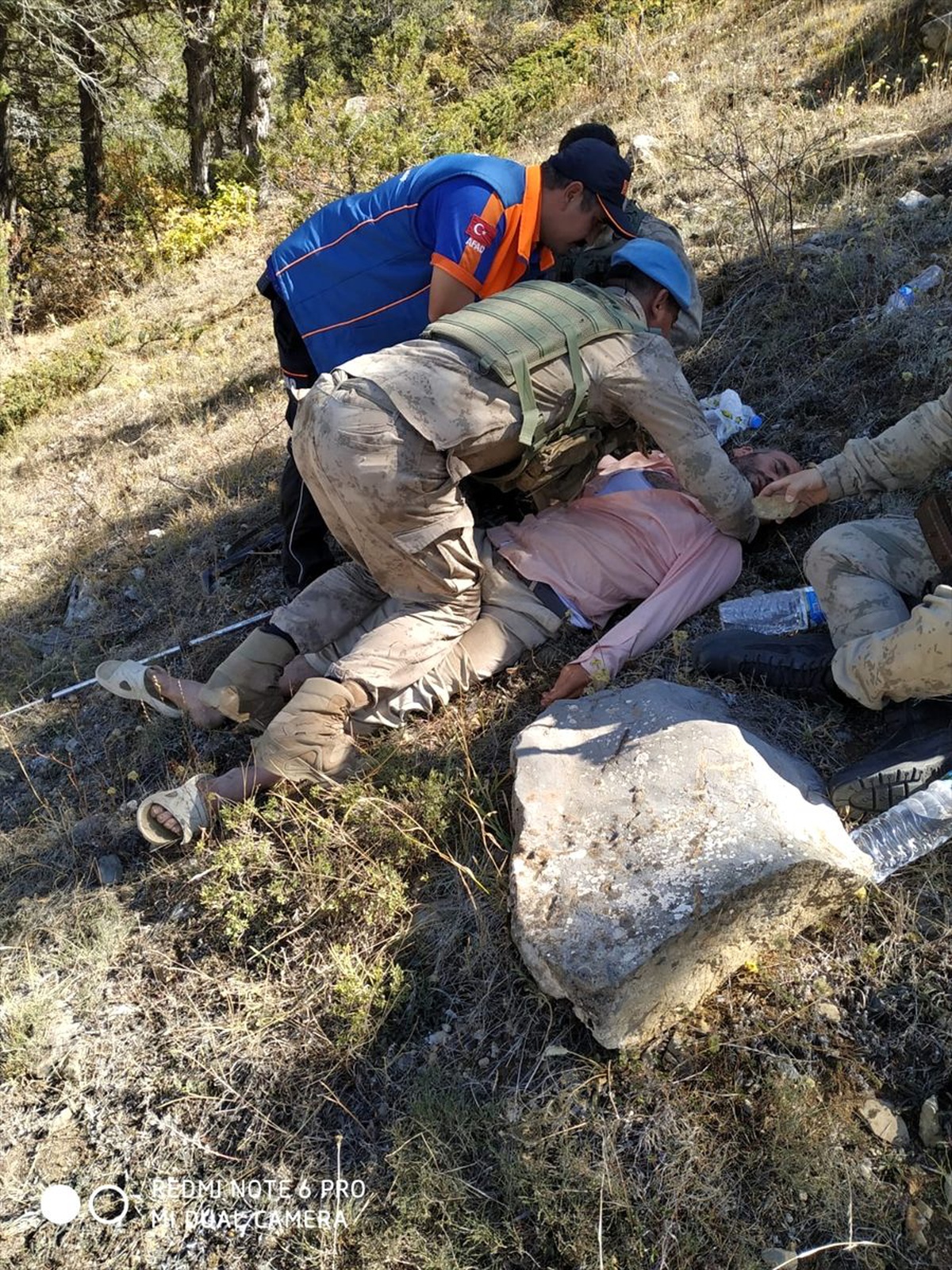 Kayıp kişi arama ekiplerinden kaçarken yakalandı