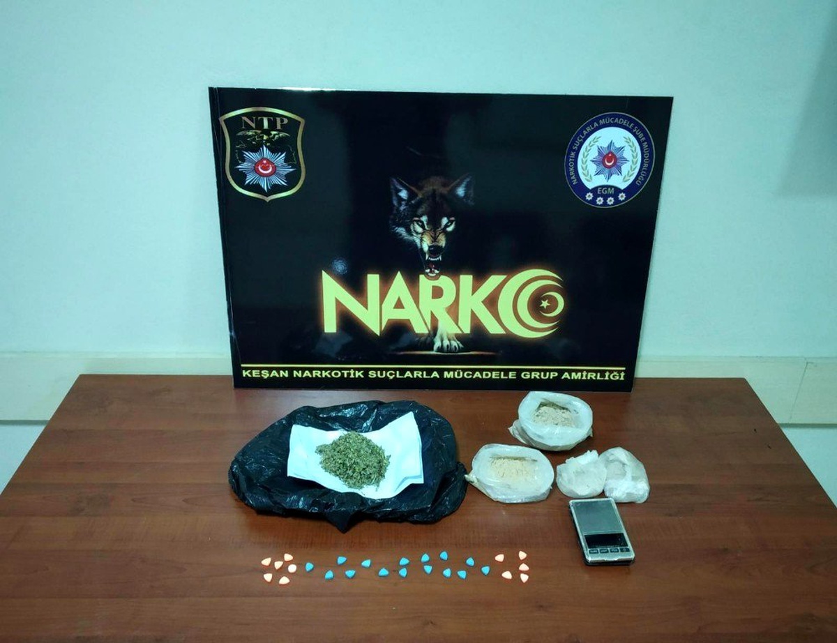 Keşan\'da uyuşturucu tacirlerine operasyon: 1 tutuklama