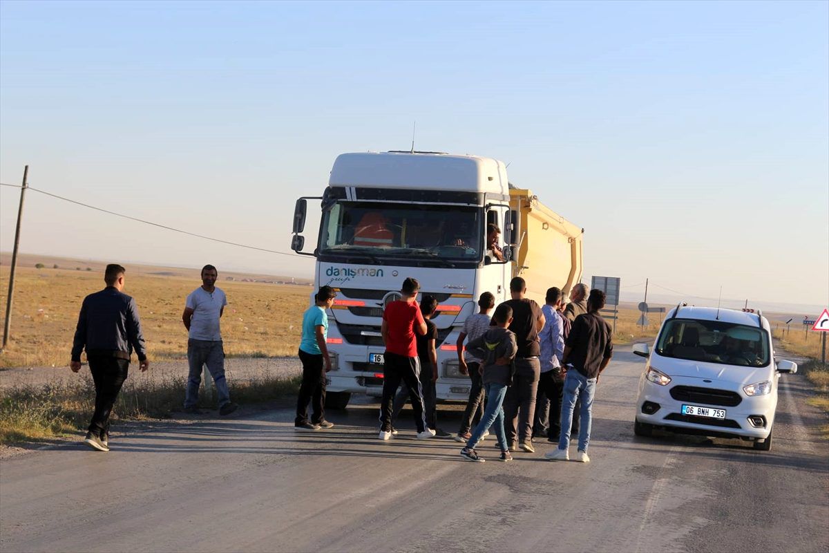 Kulu\'da t yol kapatma eylemi yapıldı