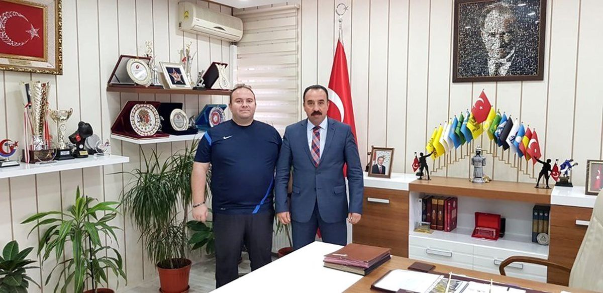 Milli takıma davet edilen Özteke\'den İl Müdürü Yıldız\'a ziyaret