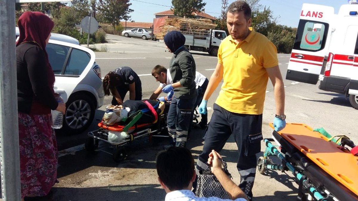 Bafra\'da trafik kazası: 4 yaralı