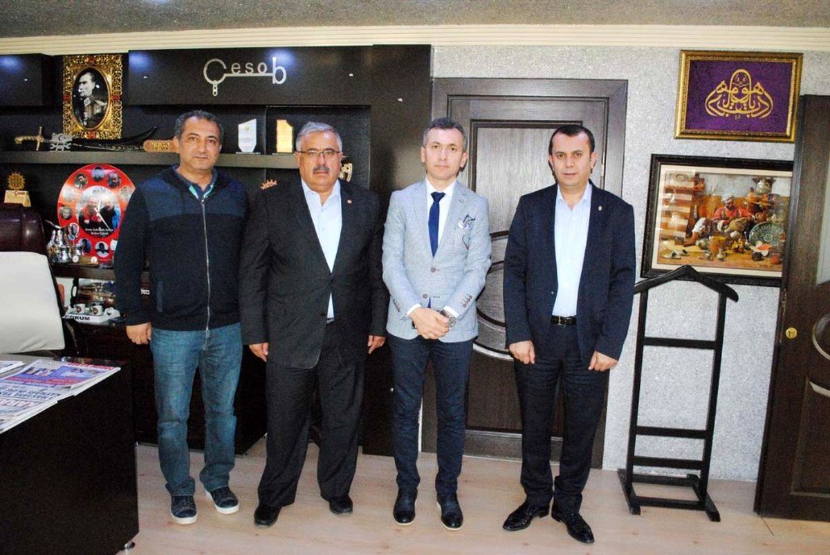 ÇESOB\'u ziyaret eden Milli Eğitim Müdürü Yılmaz;
