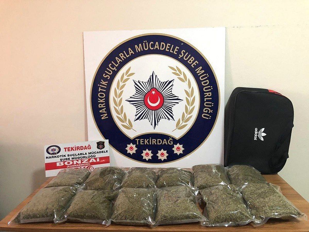 Çorlu\'da 6 kilo 700 gram bonzai ele geçirildi