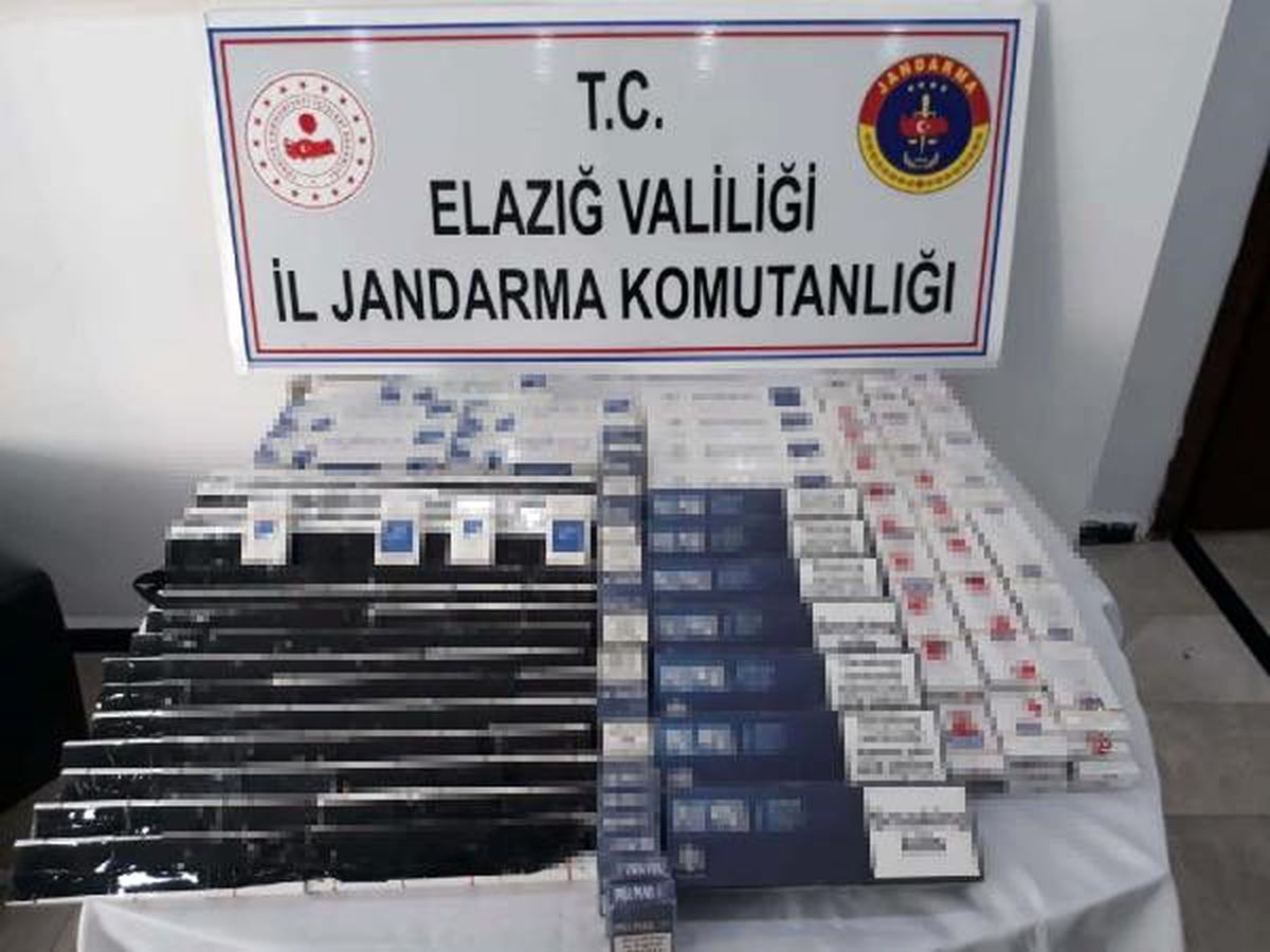 Elazığ\'da 3 araçta kaçak sigara ele geçirildi