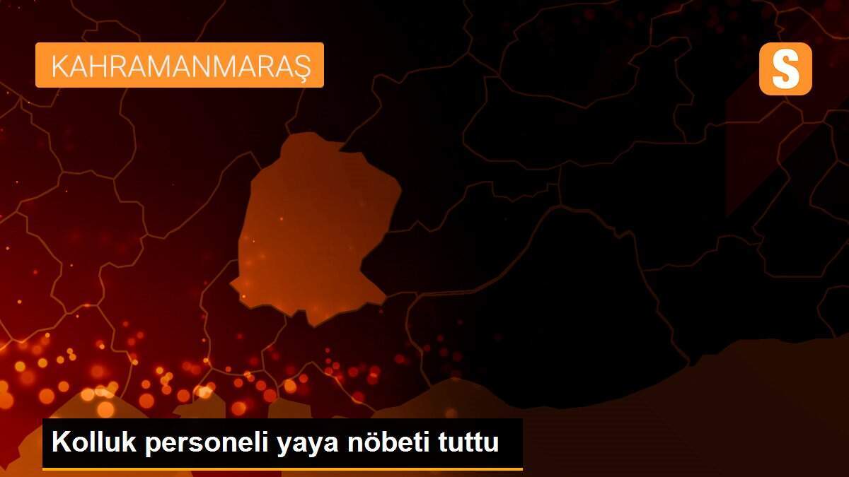 Kolluk personeli yaya nöbeti tuttu