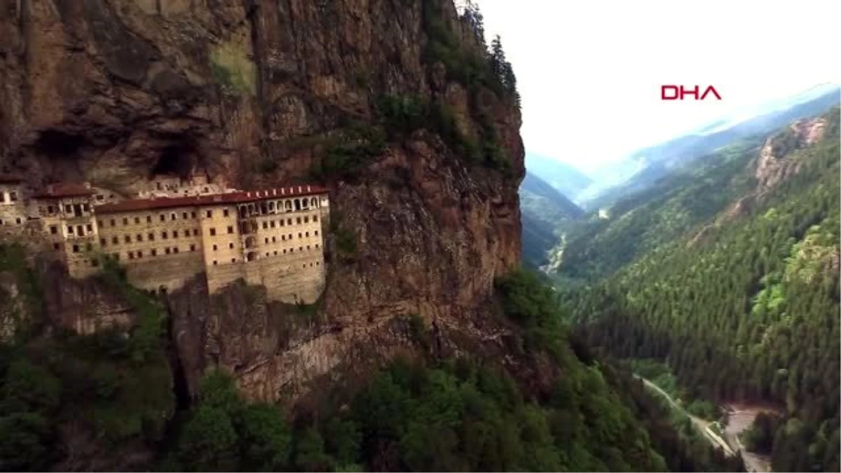 Trabzon sümela manastırı\'nda, 2\'nci etap restorasyon sürüyor