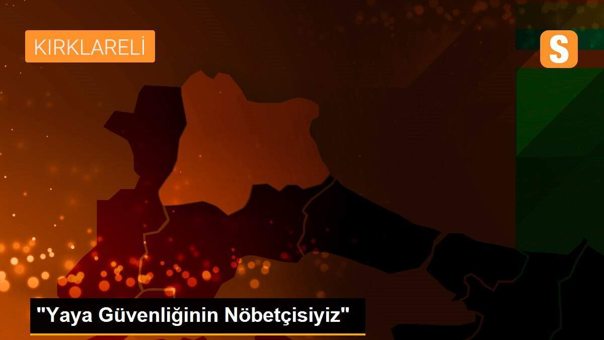 "Yaya Güvenliğinin Nöbetçisiyiz"