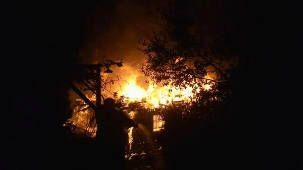 Yayla evinde çıkan yangın panik yarattı