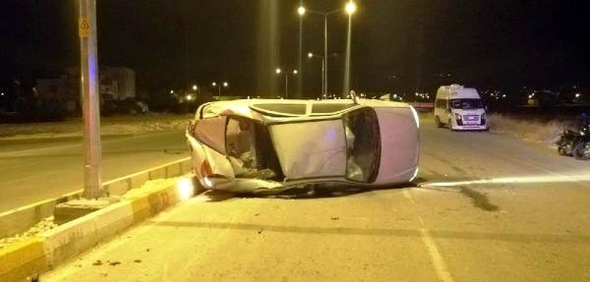 Adıyaman\'da otomobil devrildi: 6 yaralı