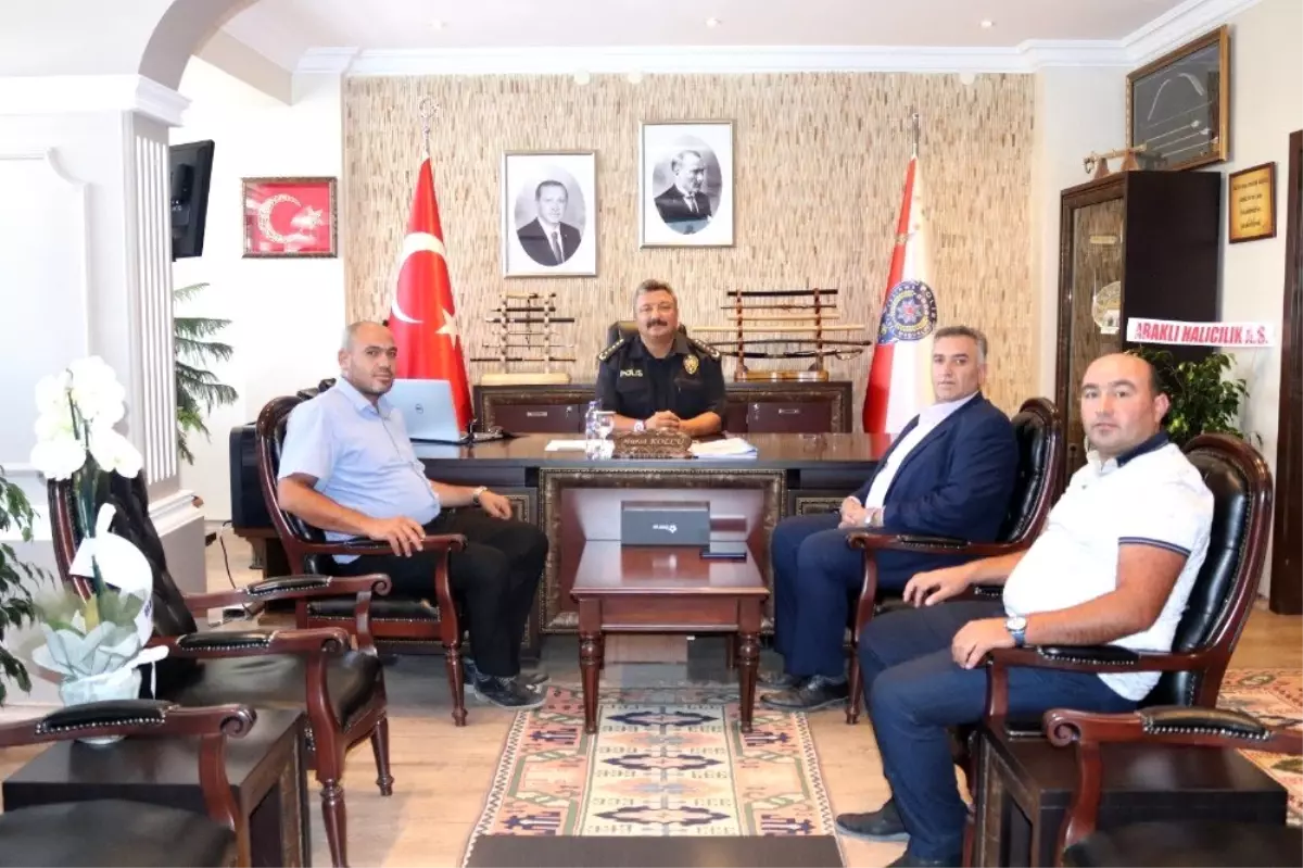 Başkan Kayan\'dan Emniyet Müdürü Kolcu\'ya hayırlı olsun ziyareti