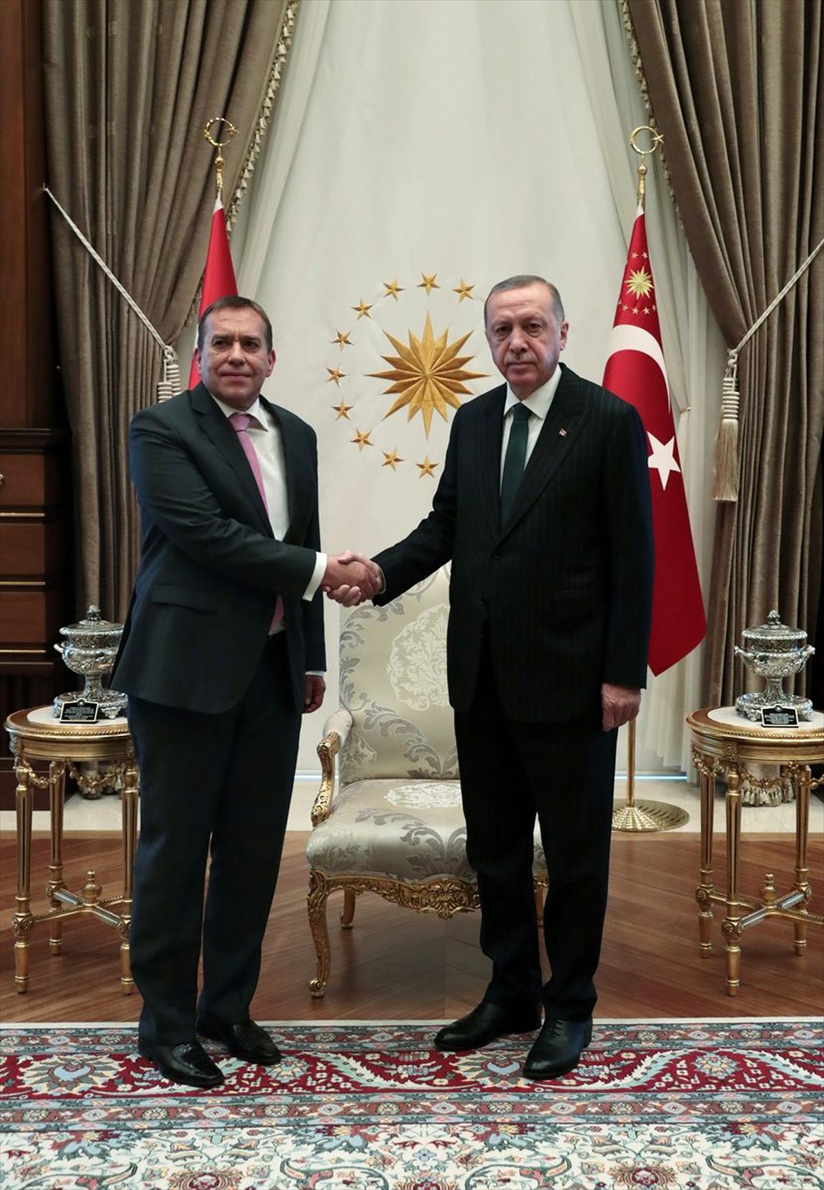 Cumhurbaşkanı Erdoğan\'ın kabulü