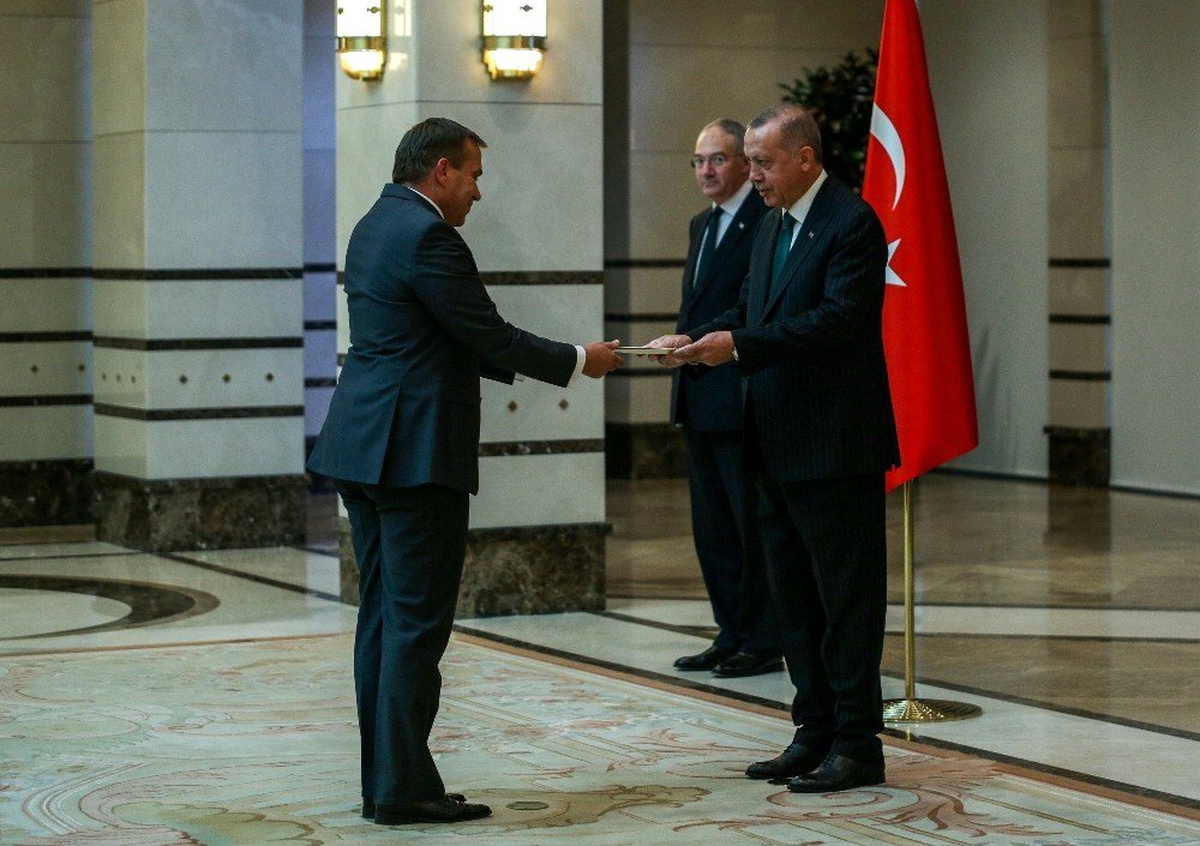 Cumhurbaşkanı Erdoğan, Slovenya Büyükelçisini kabul etti