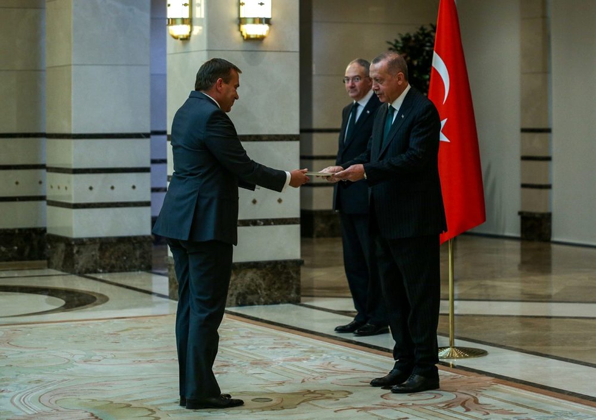 Cumhurbaşkanı Erdoğan, Slovenya Büyükelçisini kabul etti