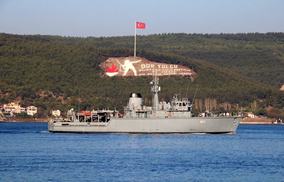 NATO gemileri Çanakkale\'de