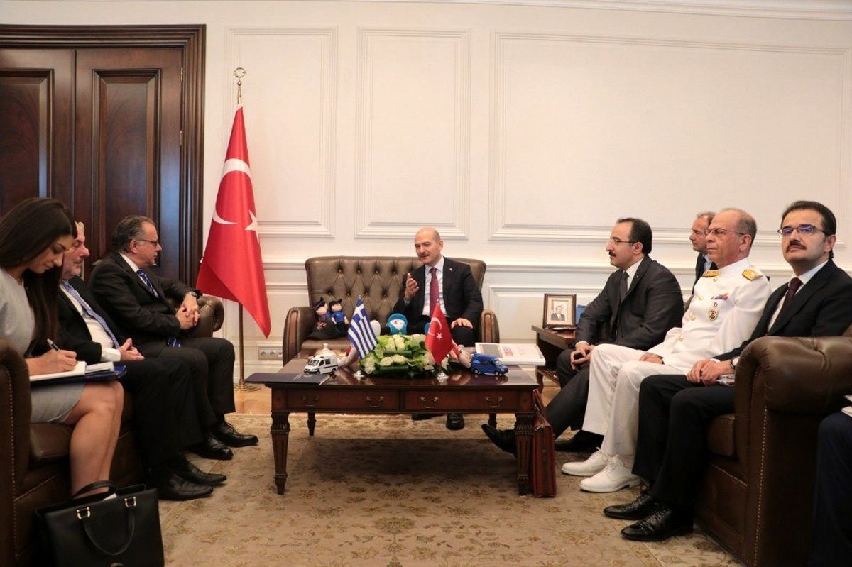 Soylu, Yunan heyetini kabul etti
