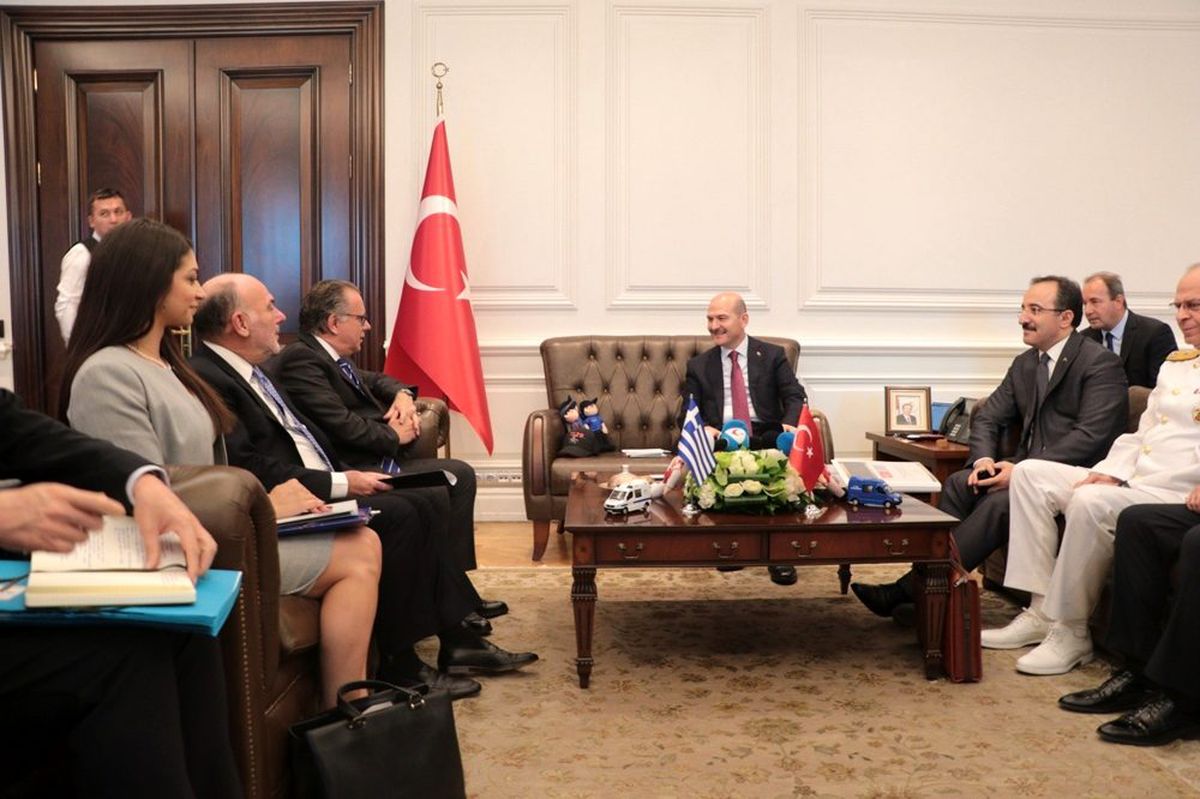 Soylu, Yunan heyetini kabul etti