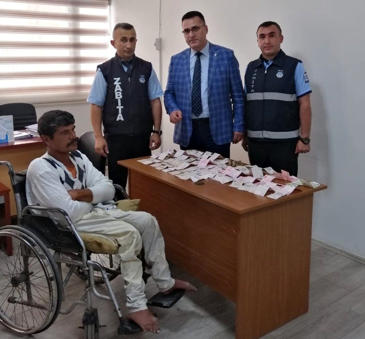Yabancı uyruklu dilenciye işlem yapıldı