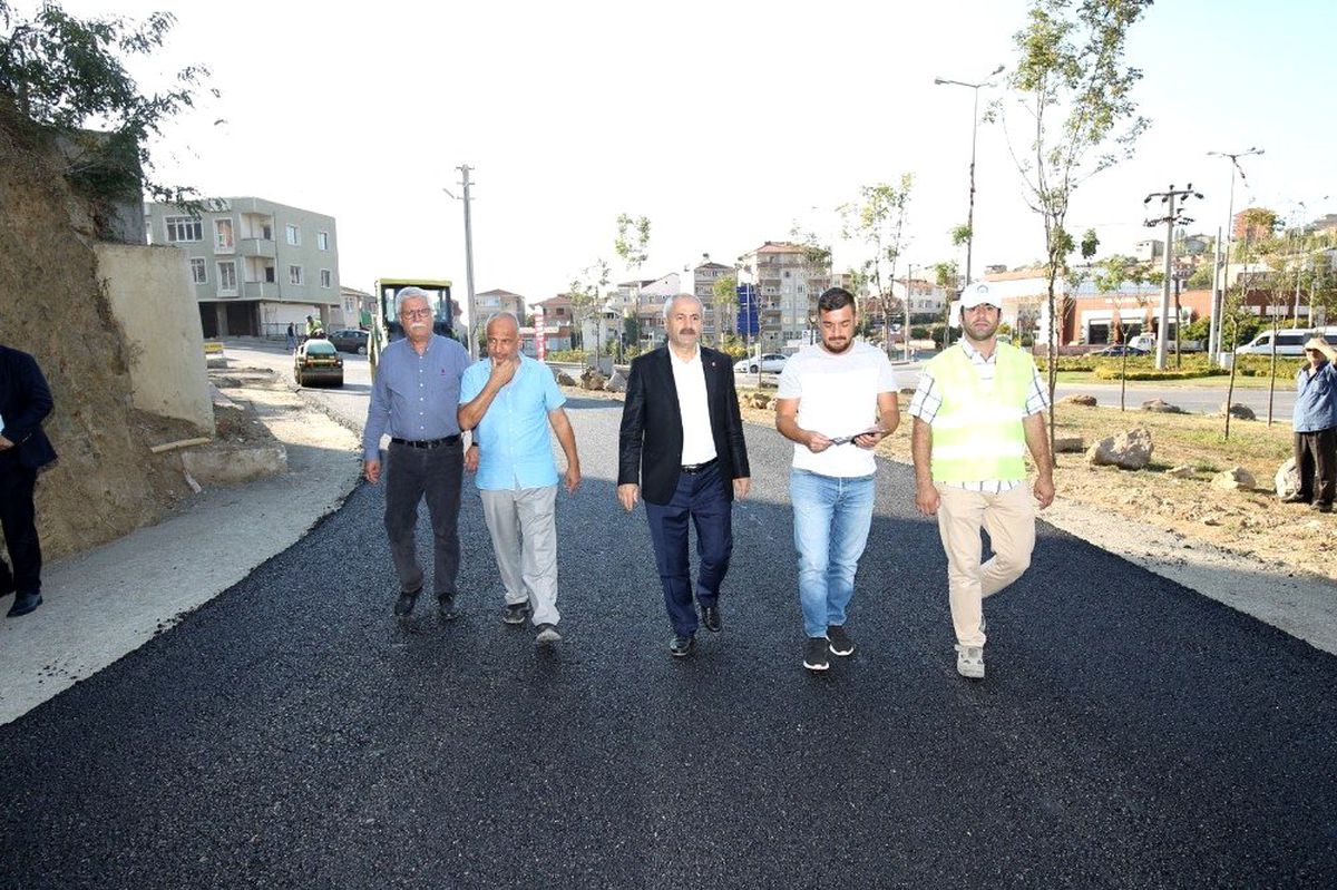 Başkan Büyükgöz asfalt çalışmasını yerinde inceledi