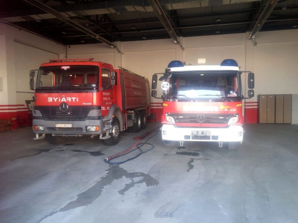 Çubuk itfaiye binası hizmete açıldı