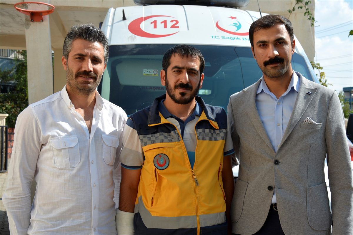 Duyarlı ambulans şoförüne teşekkür ziyareti