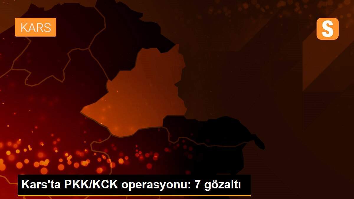 Kars\'ta PKK/KCK operasyonu: 7 gözaltı
