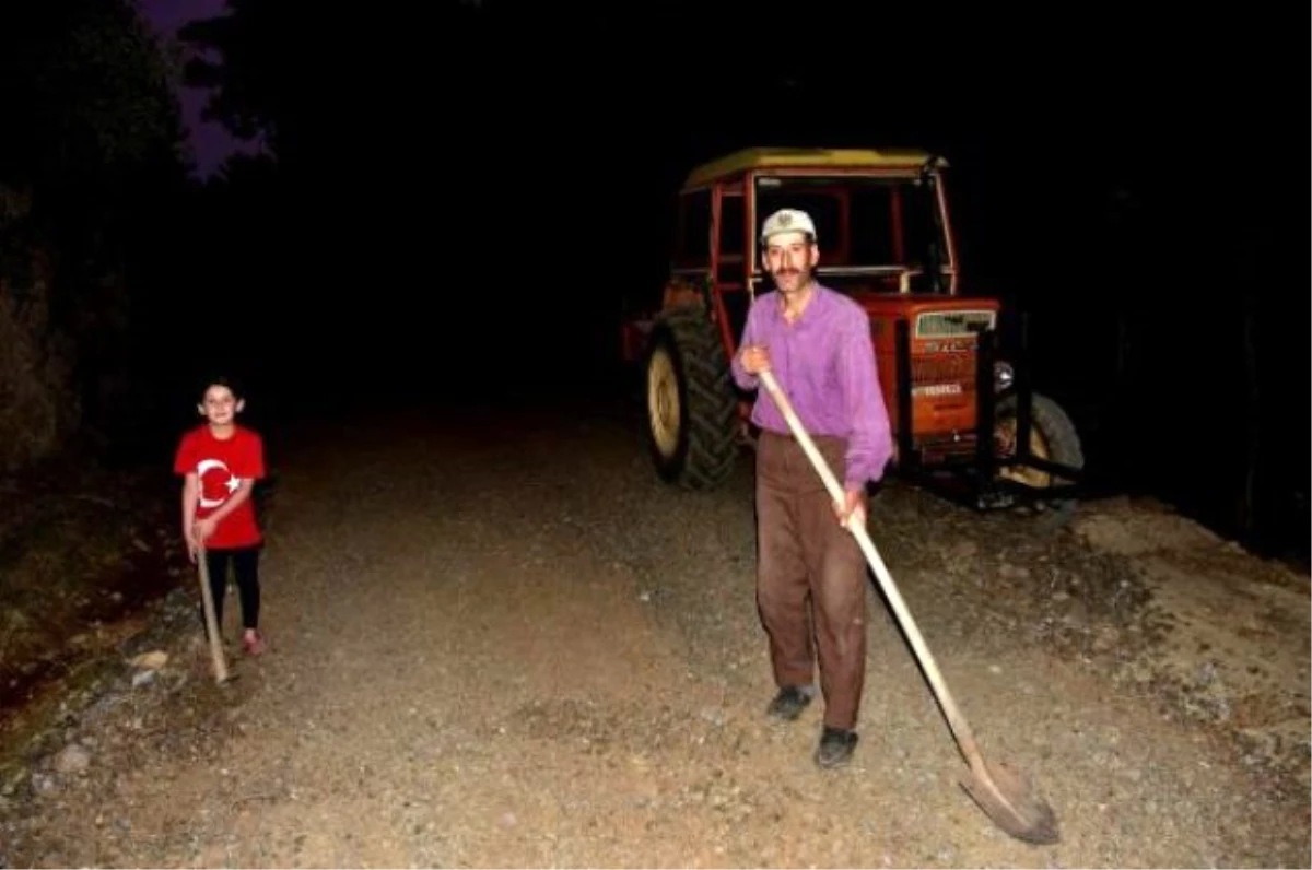 Kızı için veresiye yol yaptıran babanın borçlarını Valilik kapattı