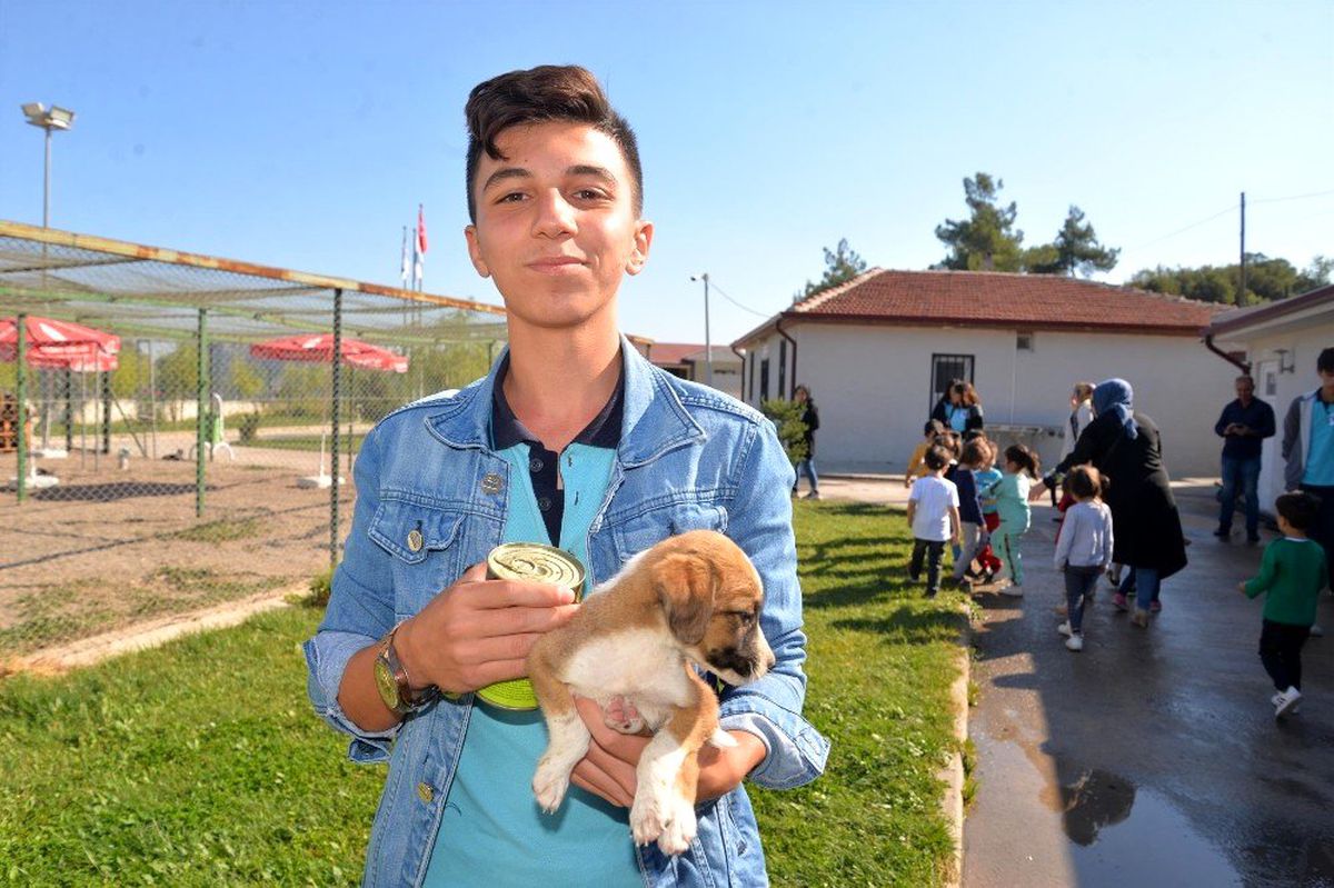 Öğrencilerden Sokak Hayvanları Tedavi Merkezine ziyaret