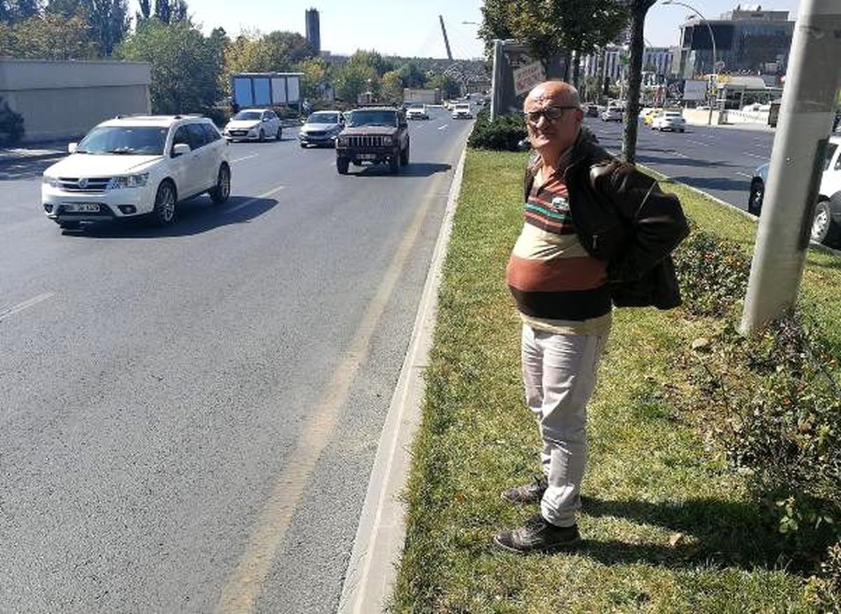 Refüjde mahsur kalan yayayı polis kurtardı