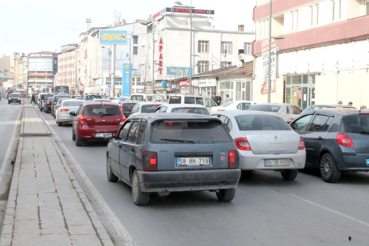 Sivas\'ta araç sayısı artıyor
