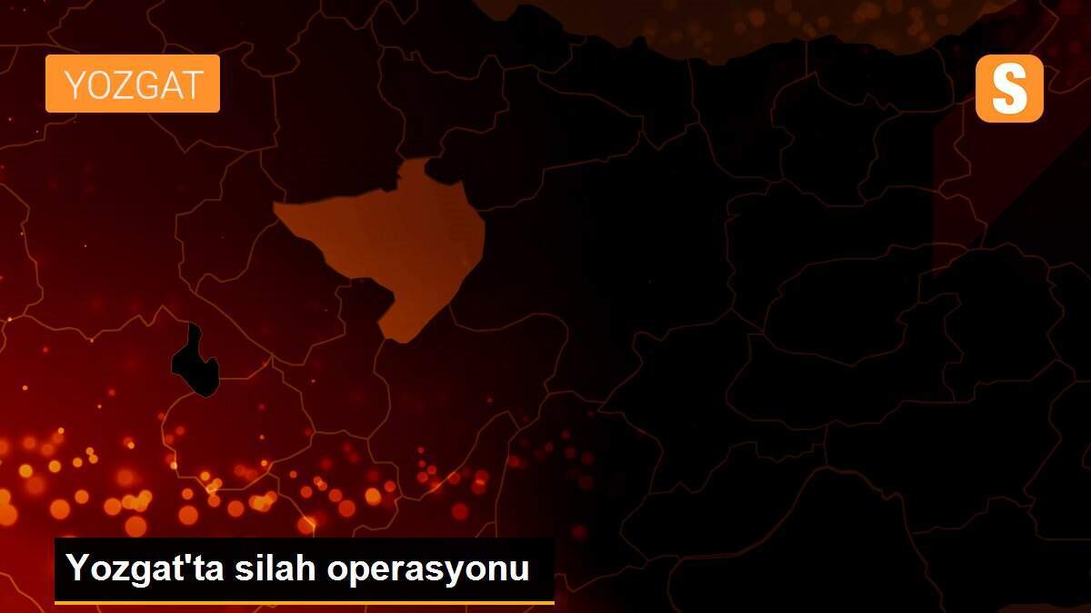 Yozgat\'ta silah operasyonu
