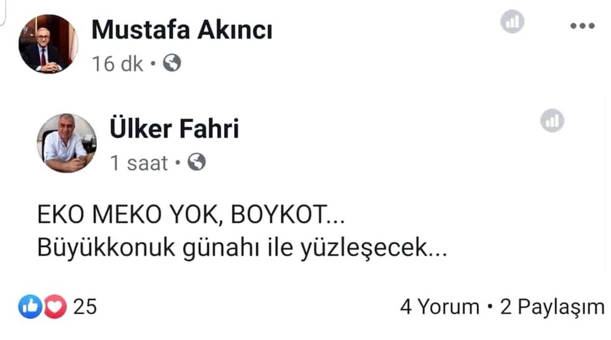 KKTC\'de Cumhurbaşkanı Akıncı\'ya, sosyal medya paylaşımı tepkisi