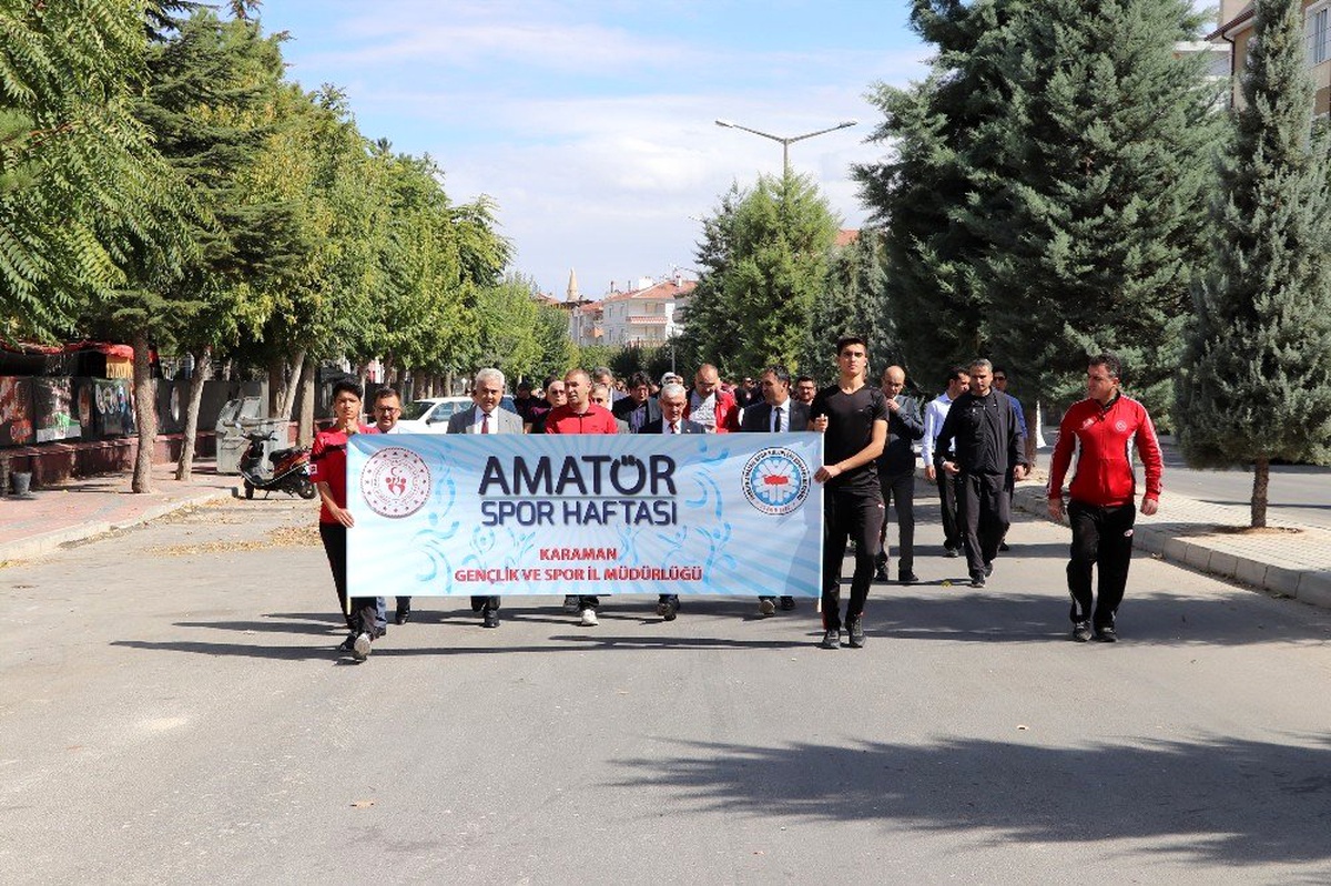 Karaman\'da "Amatör spor haftası" etkinlikleri kortej yürüyüşü ile başladı