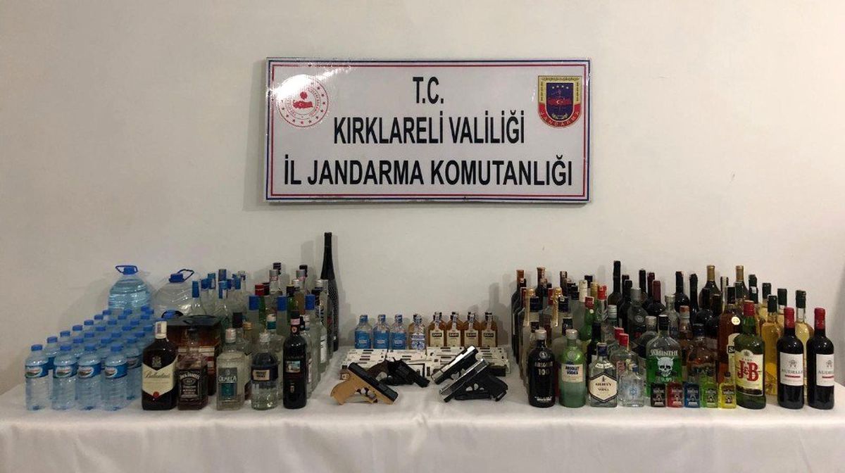 Kırklareli\'de kaçak içki operasyonu